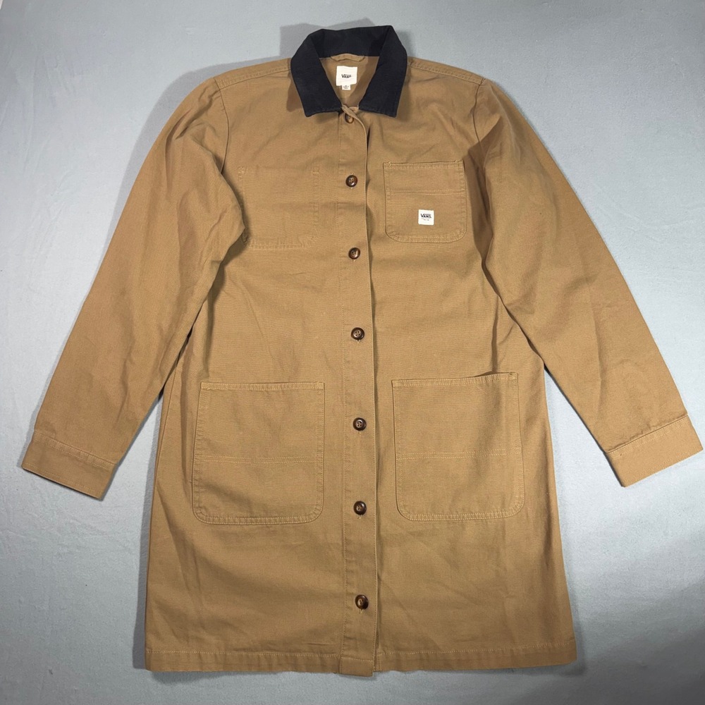 Vans Chore Coat Womens Medium Brown Skater Utility Cotton